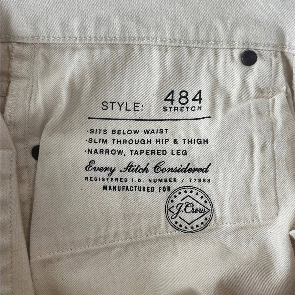 J. Crew 484 Slim-fit Bergen five-pocket pant